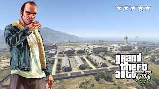 GTA 5 | Trevor VS Army Base! | (5 Star war)