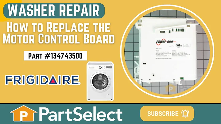 Frigidaire Washer Repair - How to Replace the Motor Control Board (Frigidaire Part # 134743500)