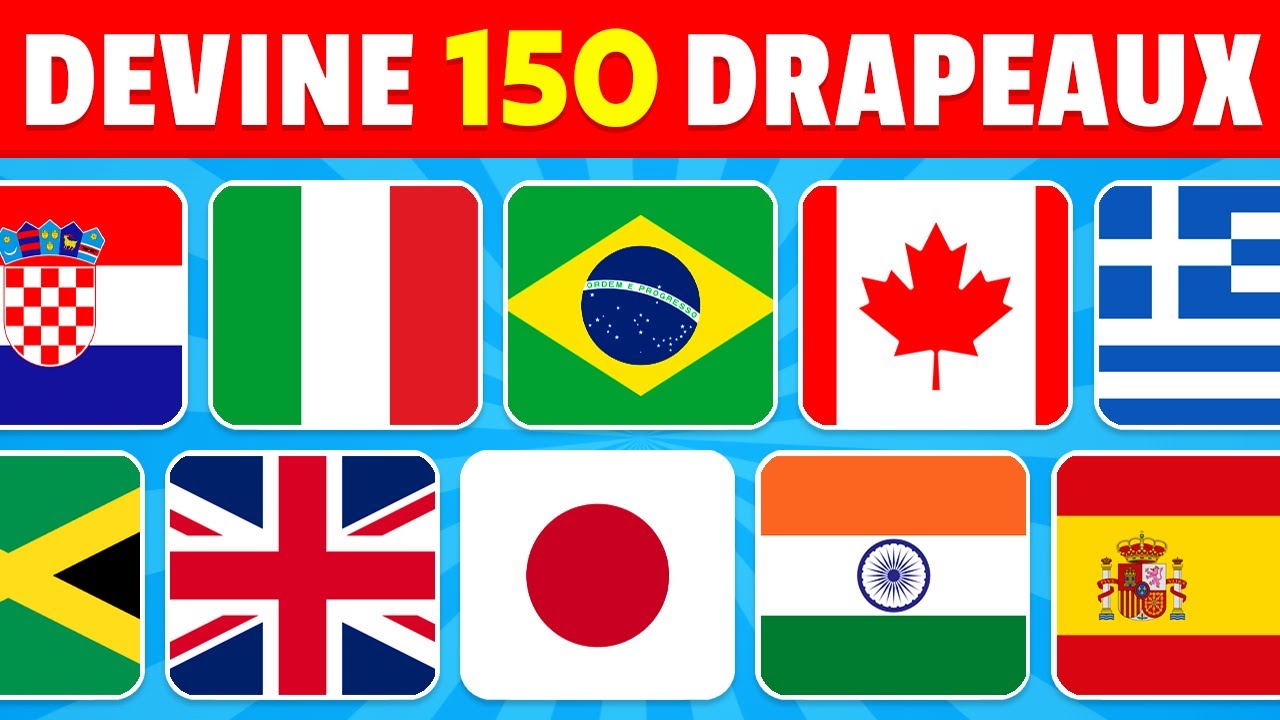 LES DRAPEAUX DU MONDE 🌍 10 Questions 🏳️ QUIZ Géographie en