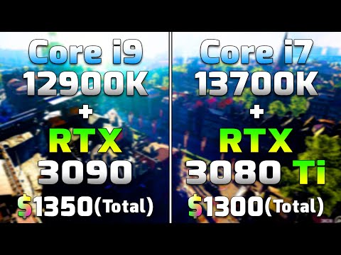 Core i9 12900K + RTX 3090 vs Core i7 13700K + RTX 3080 Ti | PC Gameplay Tested