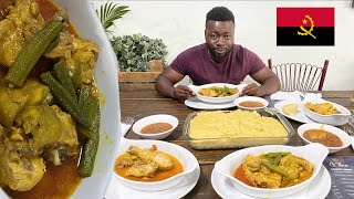 I try ANGOLAN FOOD for the first time at O’Tino 👨🏿‍🍳🇦🇴