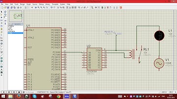 Interfacing of Relay and AC Supply through 8051 in ISIS Proteus