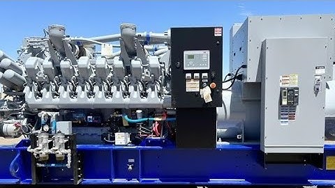 Load Bank Testing The MTU 1000 kW MTU Diesel Generator