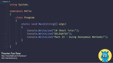EP4: Using Anonymous Methods