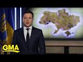 Ukrainian president urges calm in new speech amid Russia tensions l GMA