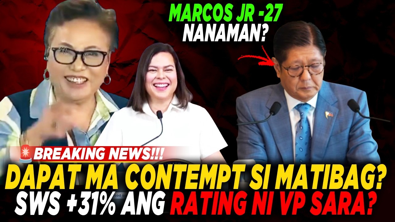IYAK NANAMAN SI MARCOS JR! VP SARA +31 SA PINAKA LATEST NA SURVEY!