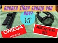 OEM Omega rubber strap vs AliExpress strap comparison.