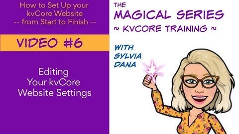 Editing Your kvCore Website Settings