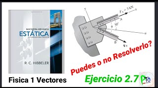 Determine the magnitude of the resultant force and the angle θ if Fb=2kN. Exercise 2.7 Hibbeler 1...