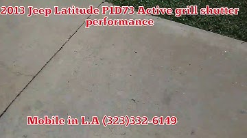 Jeep P1D73 Active grill shutter performance