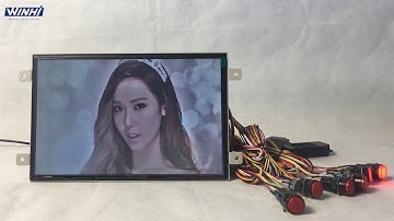 PT101M-6 10.1 inch Open Frame Push Button Function Advertising Display