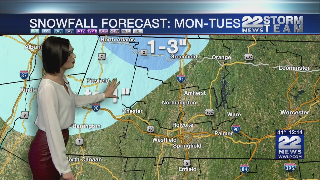 Rain and wintry mix Monday evening into Tuesday - YouTube