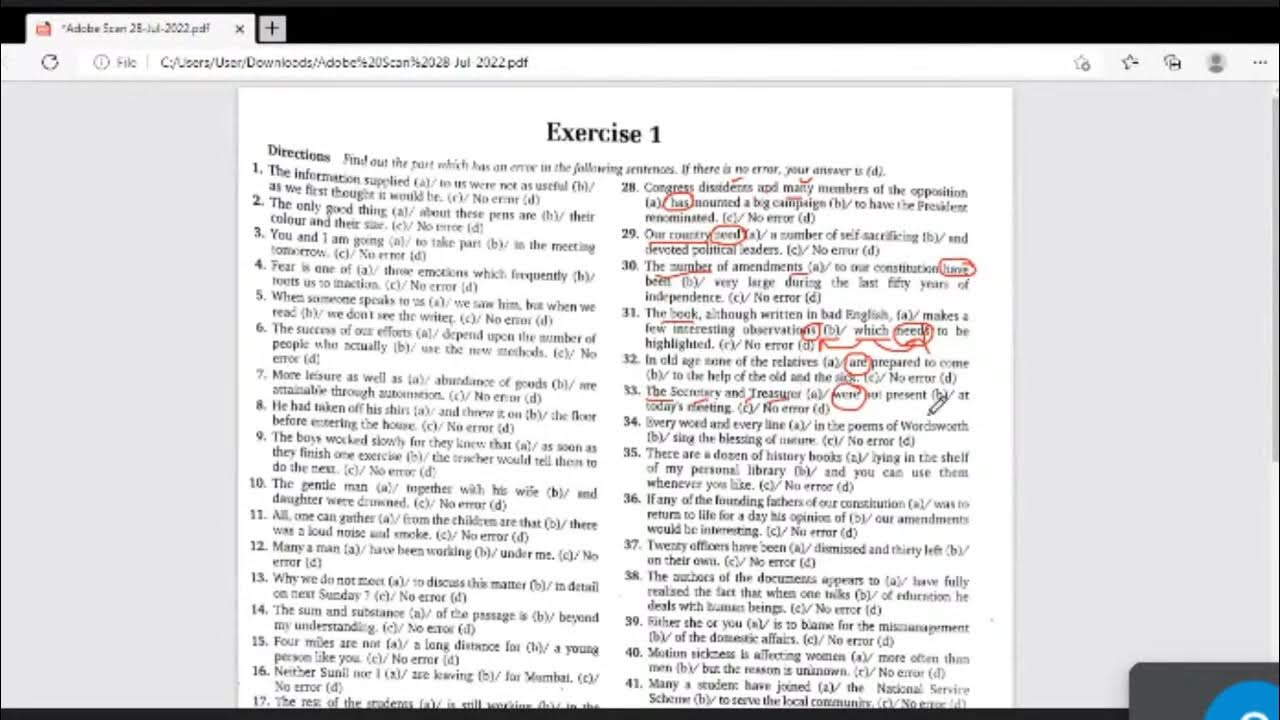 Error Detection and Correction Trick Error Correction Tricks in