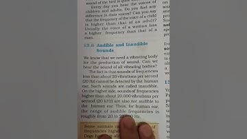 8th science (Audible and Inaudible sounds)