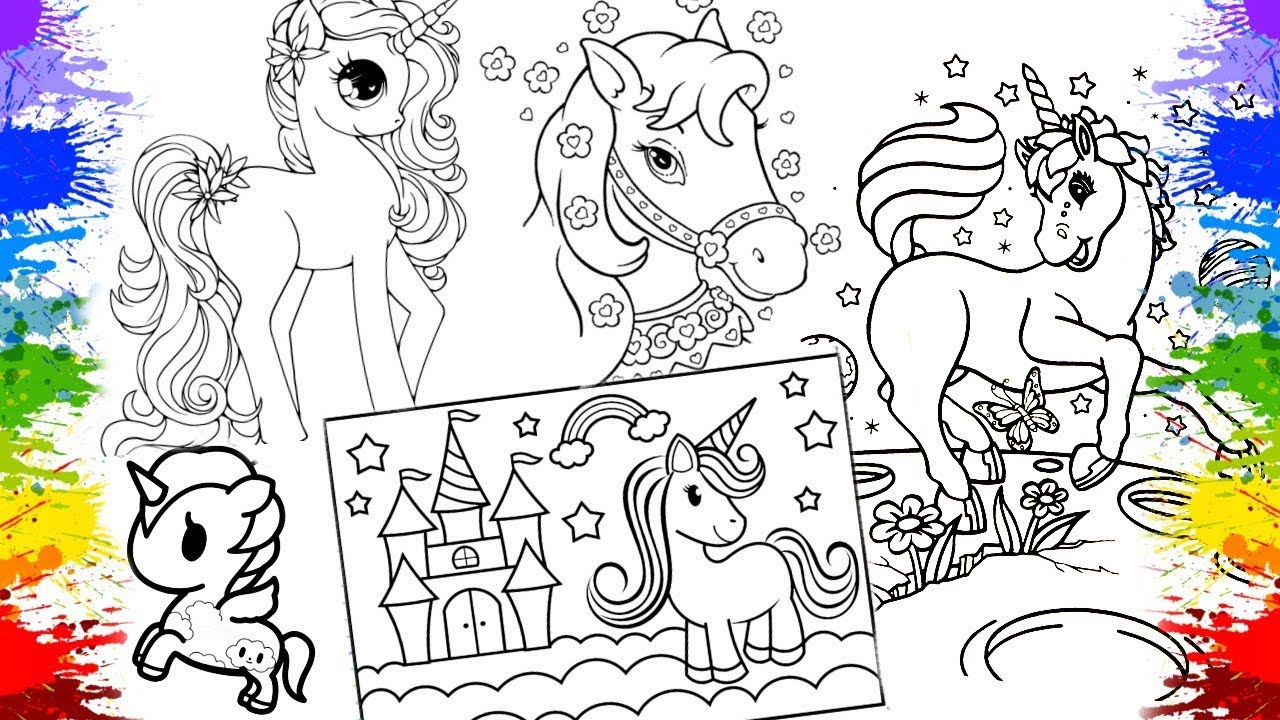 Desenhos de Unicórnio para Colorir e Coloridos  Coloring pages, Unicorn  coloring pages, Horse coloring pages