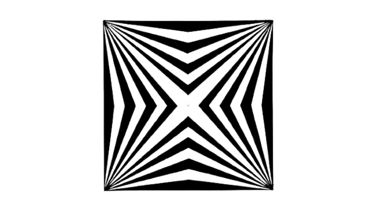 Geometric Illusion Drawing || Optical Illusion Art || Anamorphic Illusion Tutorial ||