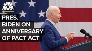 LIVE: Biden speaks about health care benefits for veterans on anniversary of PACT Act — 08/10/23
