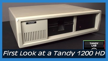 The Tandy 1200 HD - An IBM PC XT Clone from 1985 - A First Look #septandy