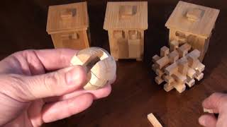 Как собирать деревянные головоломки / How to solve wooden puzzles