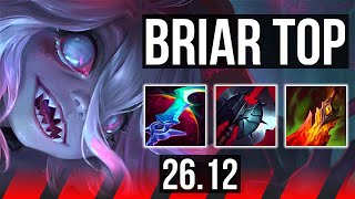 BRIAR vs YORICK (TOP) | 45K damage, Good KDA: 10/6/24 | KR Diamond | 26.12