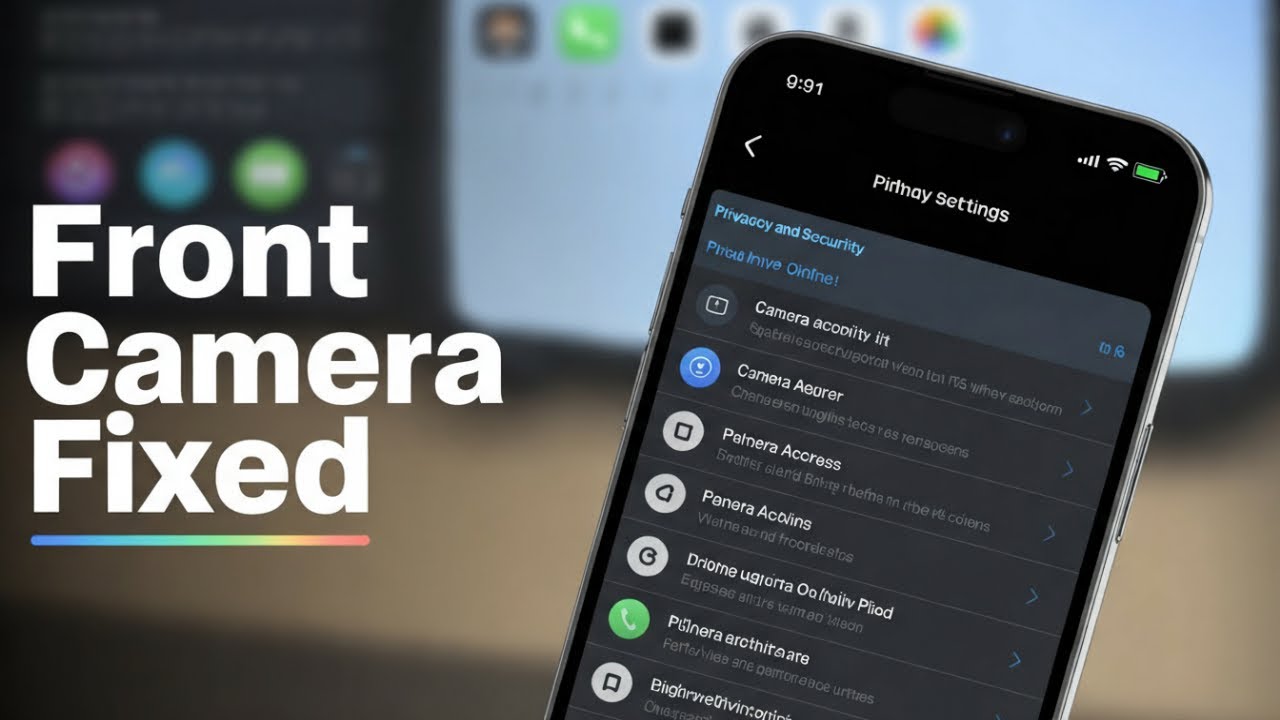 How To Fix iPhone Front Camera Is Not Working - YouTube