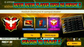 AKHIRNYA PLAYER CUPU BISA KE  MASTER SEASON 10 !! SEASON 10 DONE || GARENA FREE FIRE