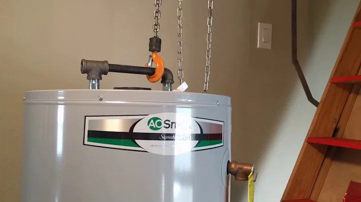 Attic water heater remove and replace
