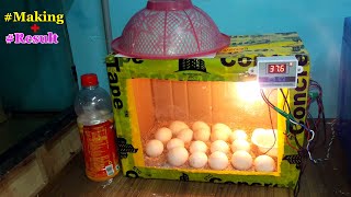 Incubator For Chicken Eggs-MAKING And RESULT | Incubator Day-1 to 21