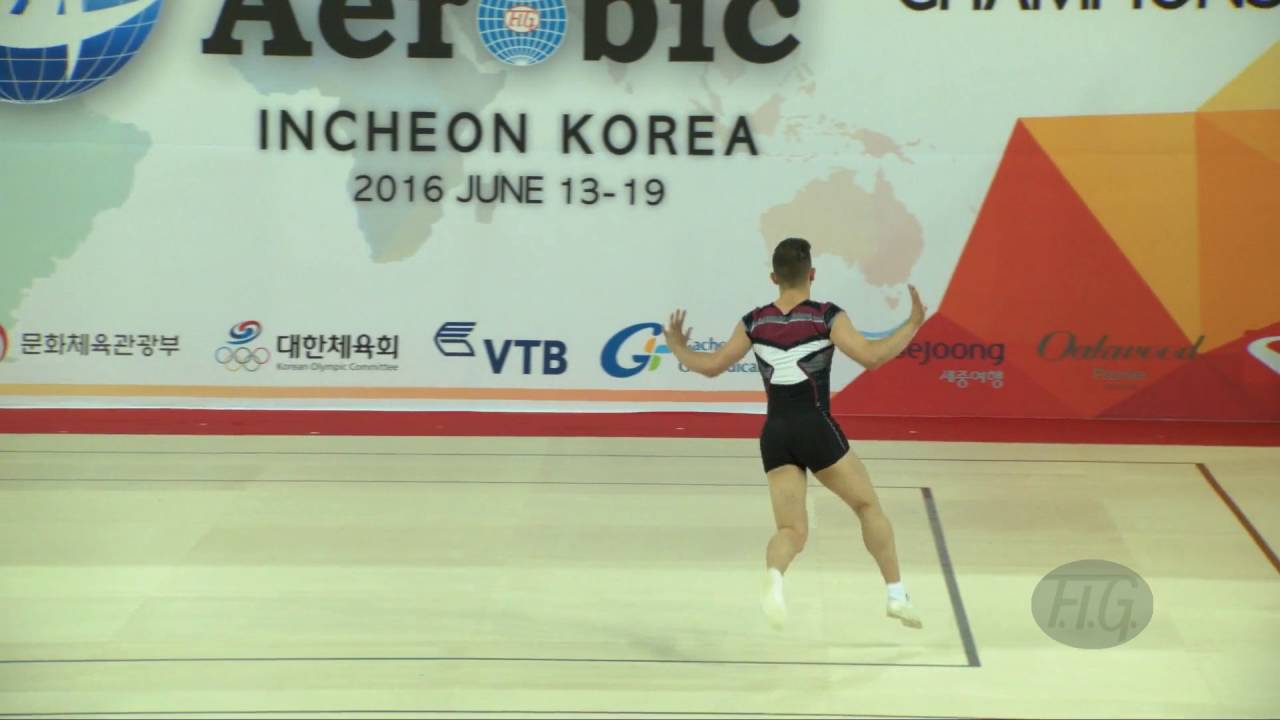 PAPAZOV Antonio (BUL) - 2016 Aerobic Worlds, Incheon (KOR) - Qualifications Individual Men