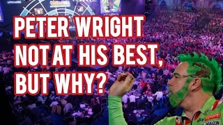 Technique problem? Peter Wright can still win this tournament.