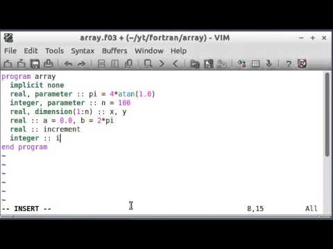 Modern Fortran By Example 5 Arrays And Plotting Part 1 Youtube