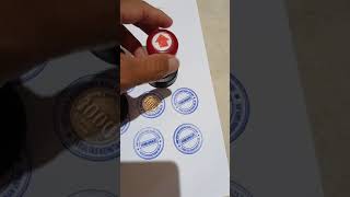 Stempel standar kantor diameter 40 mm