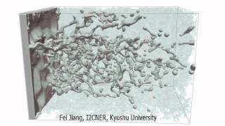 Two Phase Flow in Porous Media by LBM