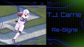 Colts Re-Sign T.J. Carrie