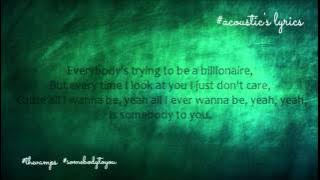 The Vamps - Somebody To You ( acoustic version lyrics )