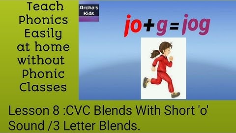 Lesson 8 :CVC Blends With Short 
