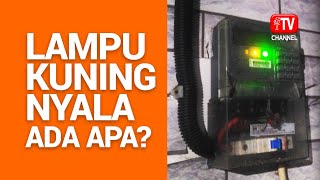 YELLOW Indicator Light On On Electricity Meter