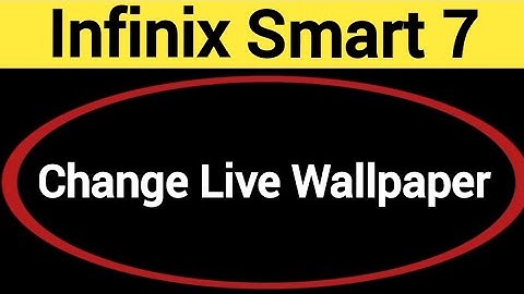 How to change live wallpaper, Infinix Smart 7 me Live wallpaper change kaise lagaye