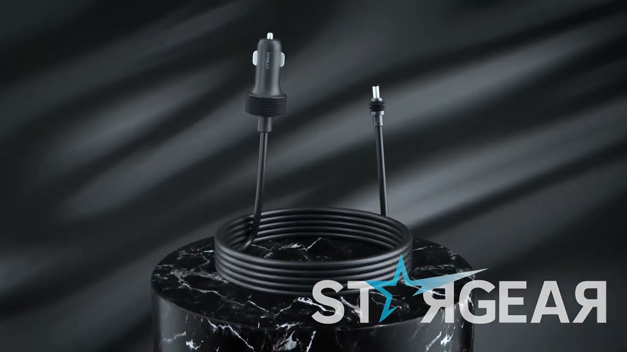 Porodo Starlink Mini Dc Adapter Car Charger - Black