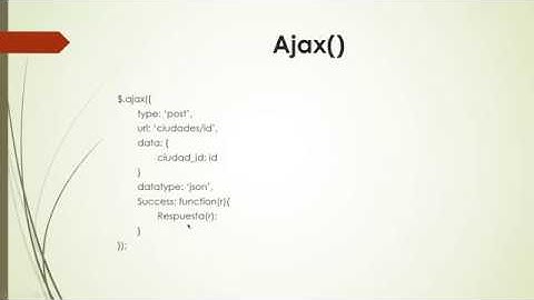 CURSO LARAVEL 5.8 - ¿QUE ES AJAX()?