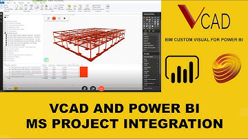 Microsoft Project and PowerBI with Vcad viewer