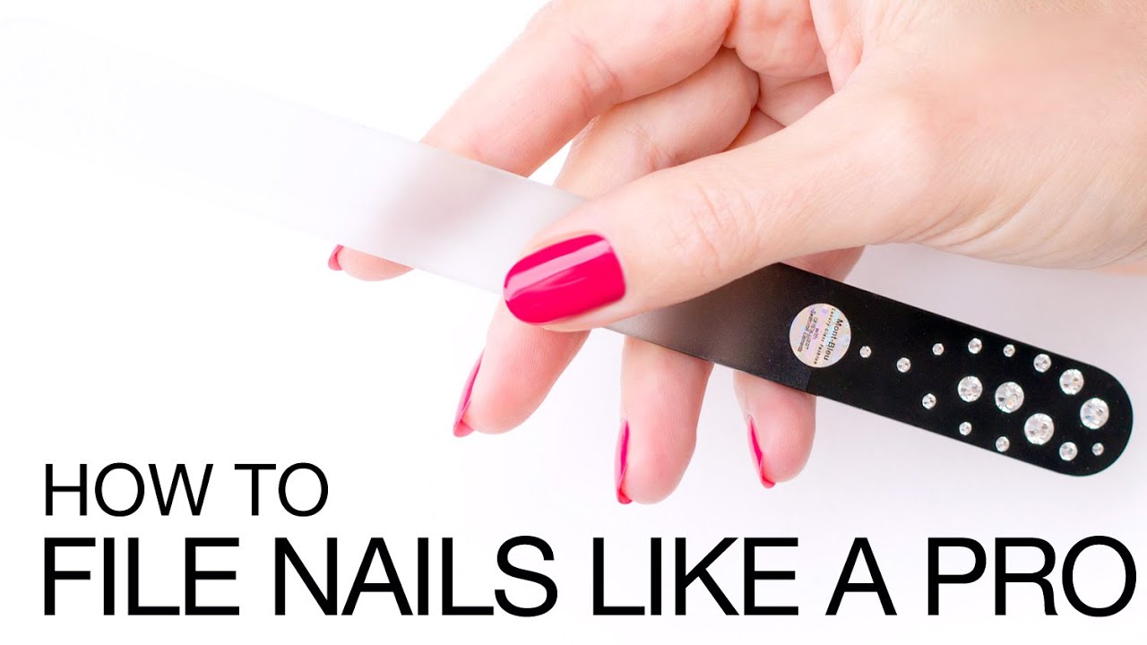 How To File Nails For the Perfect Oval Nail Shape - YouTube