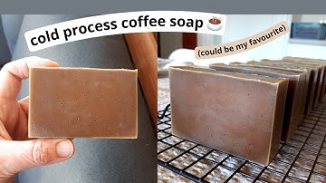 How to make coffee soap (this recipe is luxurious 👌)