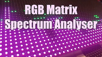 SDG #056 32x64 RGB Matrix Display Spectrum Analyser
