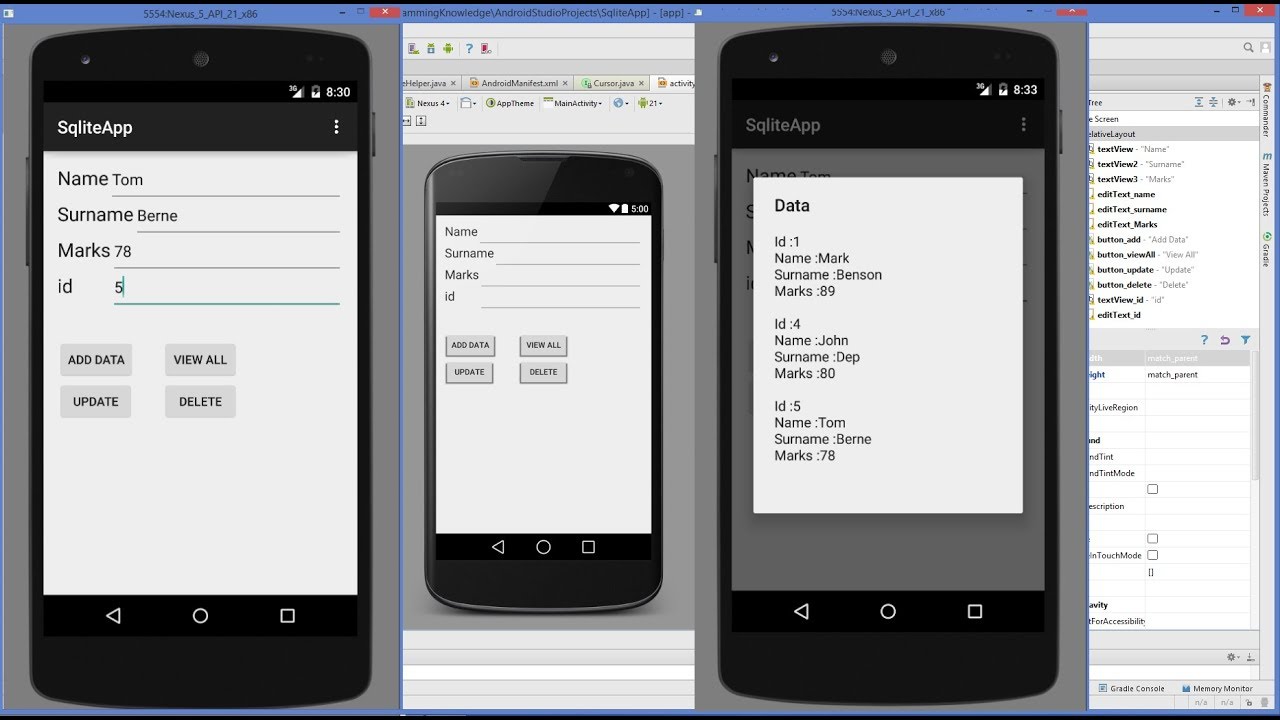 ⁣Android SQLite Tutorial | Android CRUD Tutorial with SQLite (Create, Read, Update, Delete)