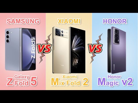 Galaxy Z fold5 Vs Xiaomi Mi Mix Fold 2 Vs Honor Magic V2 Comparison!!!