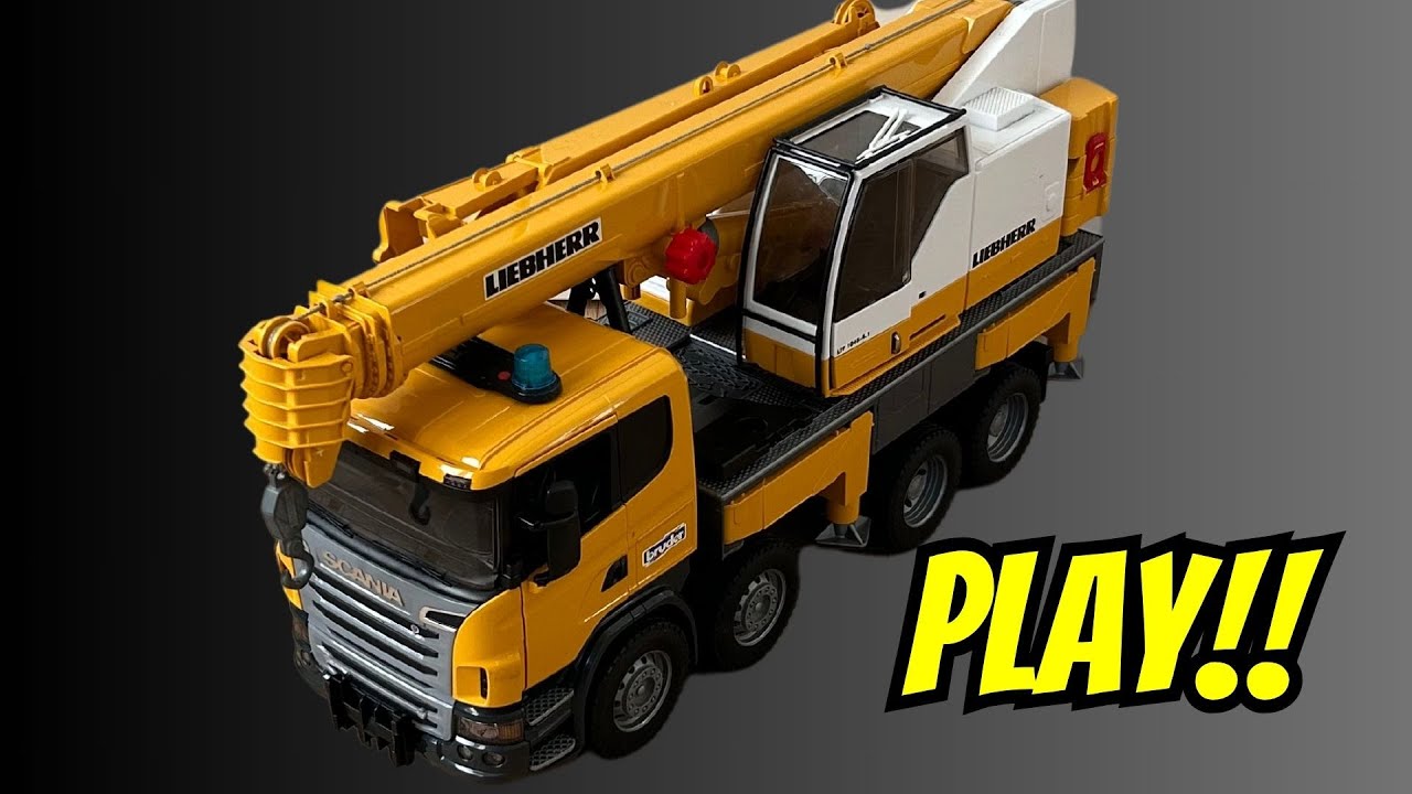 The Ultimate Scania Crane Truck Toy Review - YouTube