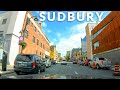 Sudbury downtown drive 4k  ontario canada