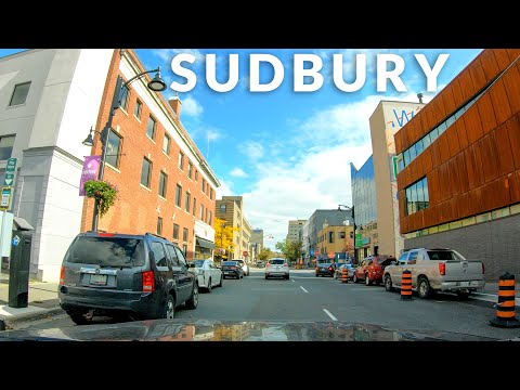 Sudbury Downtown Drive 4K - Ontario, Canada