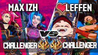 2XKO ▰ MAX IZH (Jinx-Vi) vs LEFFEN (Teemo-Akali) ▰ 2XKO Pro level replays